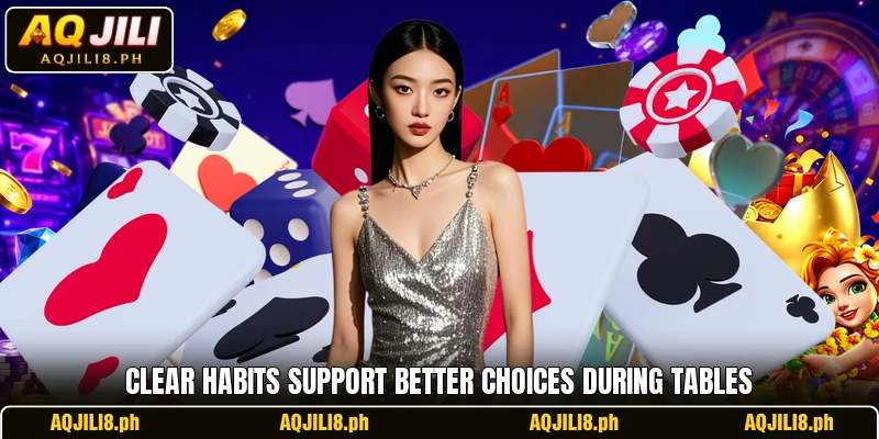 Clear habits support better choices during tables