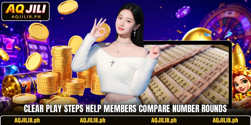 Clear play steps help members compare number rounds Clear play steps help members compare number rounds