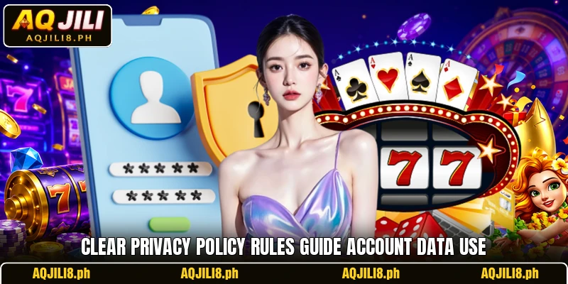 Clear privacy policy rules guide account data use