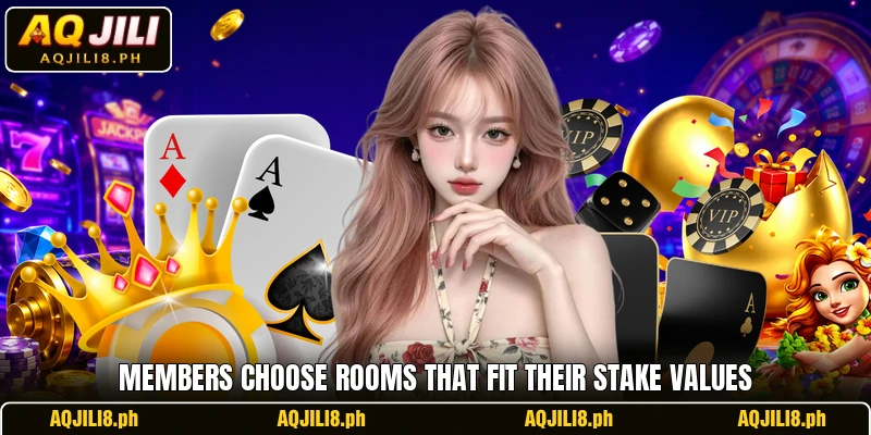 Members choose rooms that fit their stake values Members choose rooms that fit their stake values