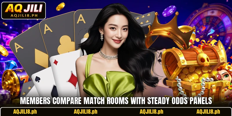 Members compare match rooms with steady odds panels