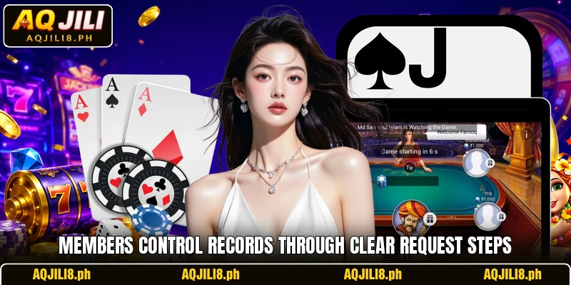 Members control records through clear request steps
