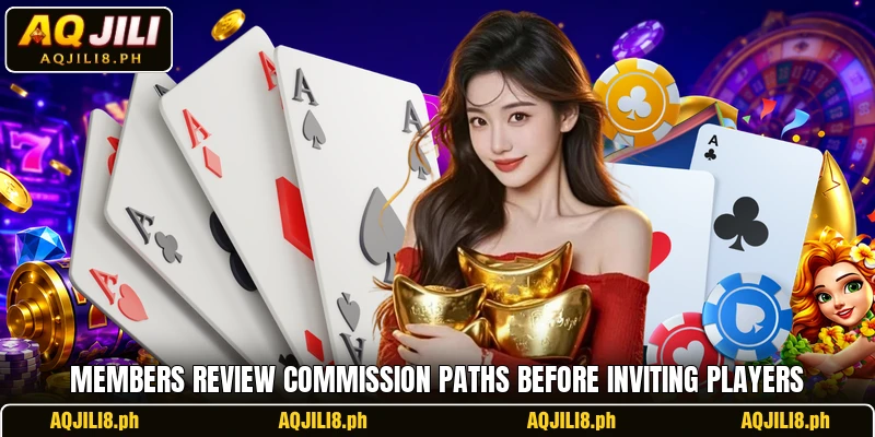 Members review commission paths before inviting players Members review commission paths before inviting players