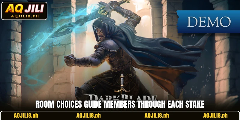 Room choices guide members through each stake Room choices guide members through each stake