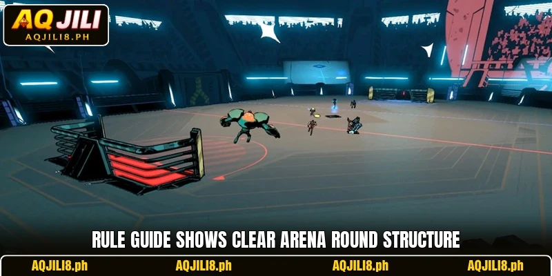 Rule guide shows clear arena round structure Rule guide shows clear arena round structure