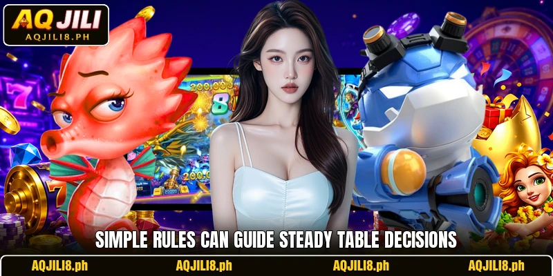 Simple rules can guide steady table decisions
